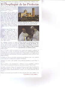 El desplliegue de las profecias