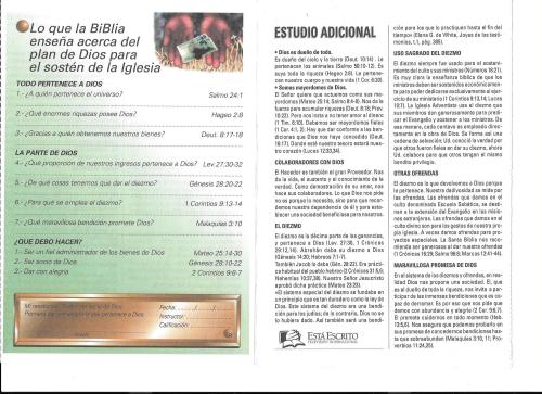 18-Lo que la Biblia enseña acerca del plan de Dios para el sostén de la iglesia